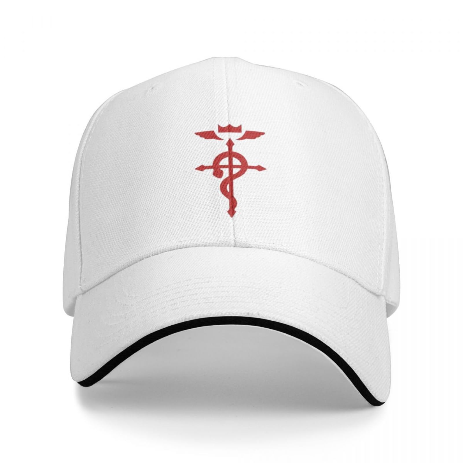 Eiilhued Unisex Color Customizable Alchemist Cap, Adjustable Hat, Polyester, Casual, Hip Hop, Fullmetal, Alchemist,