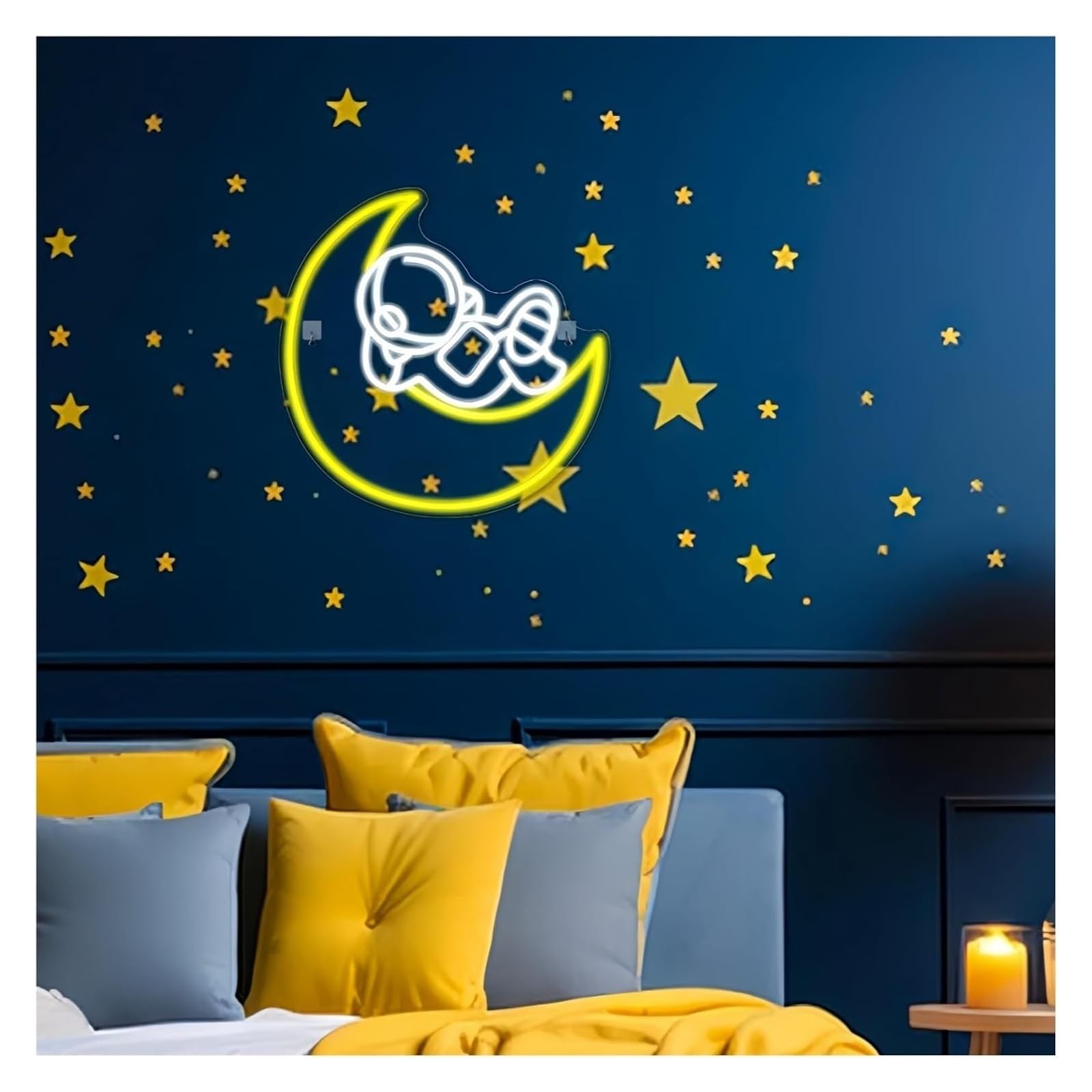 Generico Per Luna Astronauta per insegne al neon per alimentata per luci Adatto per feste in club e bistrot