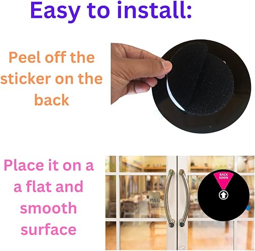 Miniatura 6 de Letreros para puerta de oficina, con texto en inglés "Do Not Disturb", para negocios, oficina y puerta de casa, 6 pulgadas, 6 opciones de letrero de