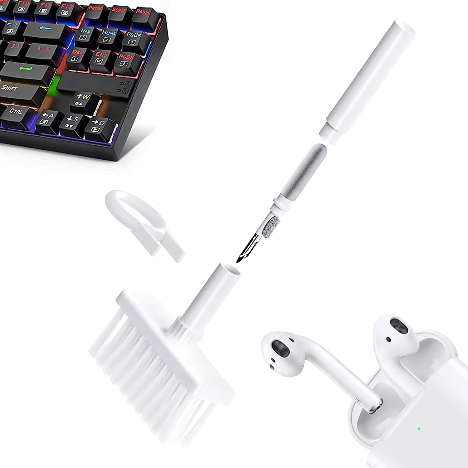Spefez 5 in 1 Keyboard Cleaner,Keyboard Cleaning Kit Brush,Cleaner and Keycap Puller, Camera Lens and Computer Cleaning Kit, Laptop Cleaning Brush (Color 1)-image-18
