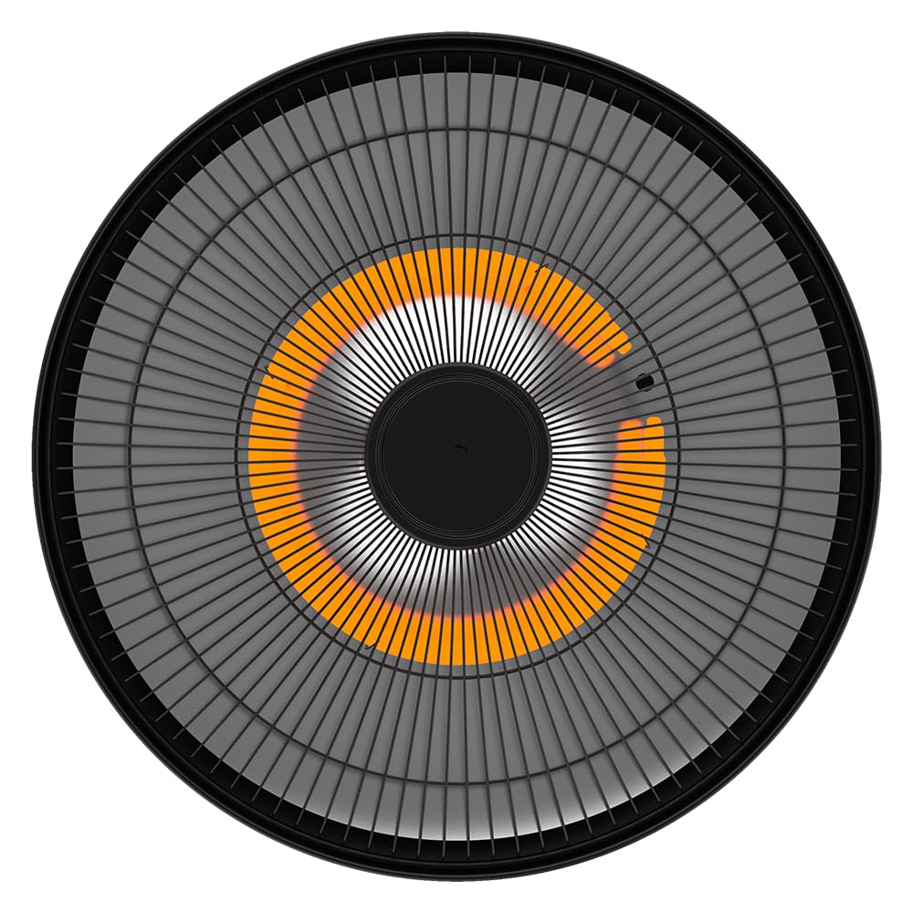 Cecotec Riscaldatore elettrico da esterno a soffitto ReadyWarm 1500 Power Ceiling. 1500 W, tecnologia alogena, protezione IP65, telecomando, area di copertura 10 m2