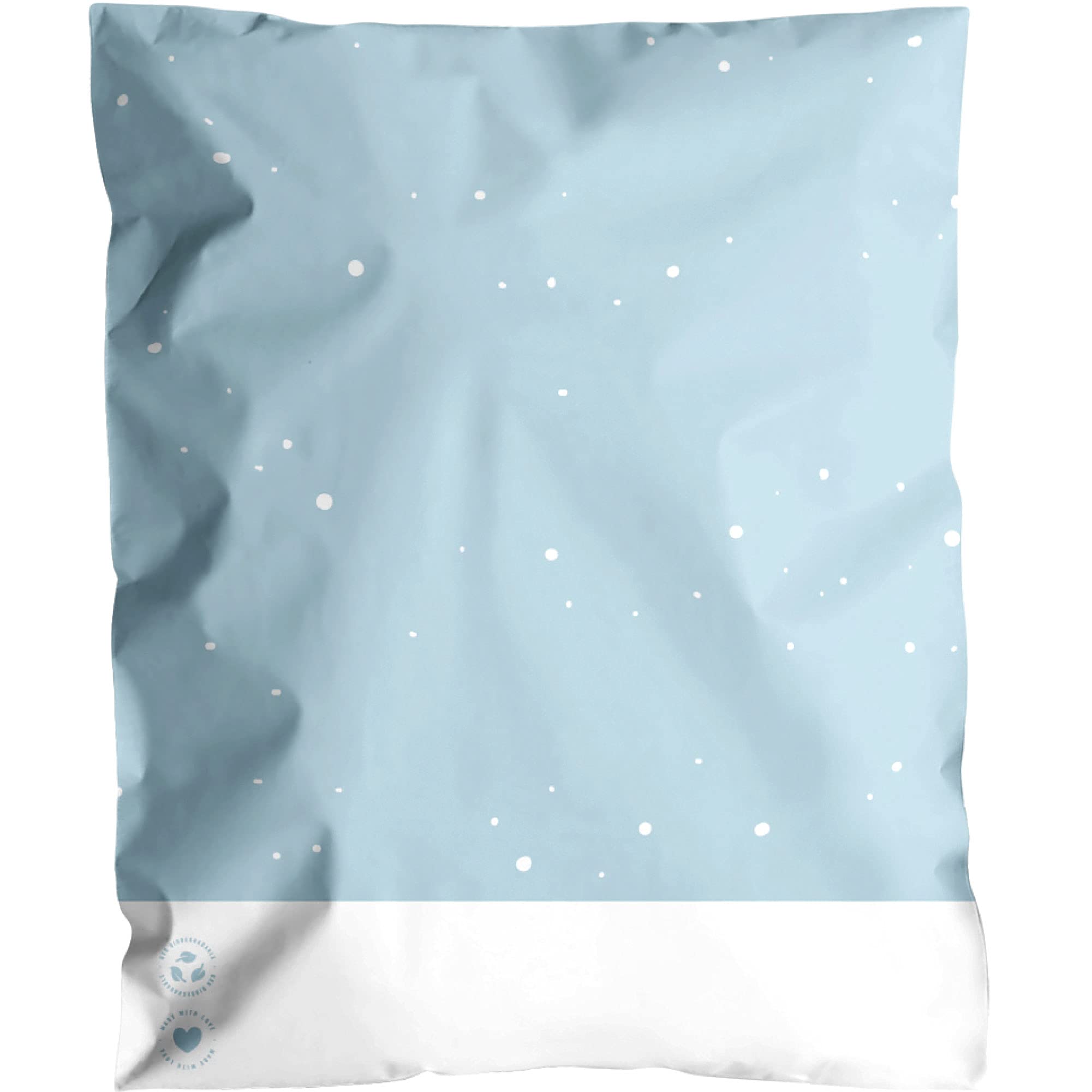 Poly Mailers 10x13-25 Pack Biodegradable Shipping Bags for Clothes - Impack Self-Seal Waterproof Thick Mailing Envelope for Accessories & Clothing - Starry Baby Blue