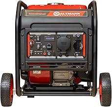 Inverter Stromerzeuger - 4000W Superleise 4-Takt Generator mit Kupferwicklung, ECO-Modus, USB & 12V DC, Parallelbetrieb, Digitalanzeige & Rädern für Camping, Haus & Baustelle