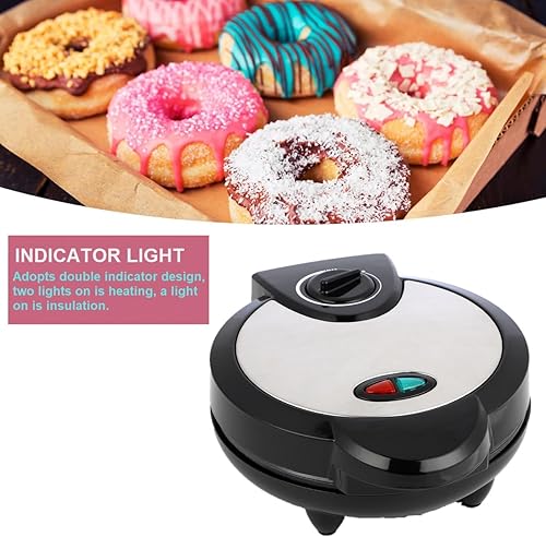 Miniatura 4 de Mini máquina de donas, 7 donas para familias con desayuno, aperitivos y postres, 1000 vatios