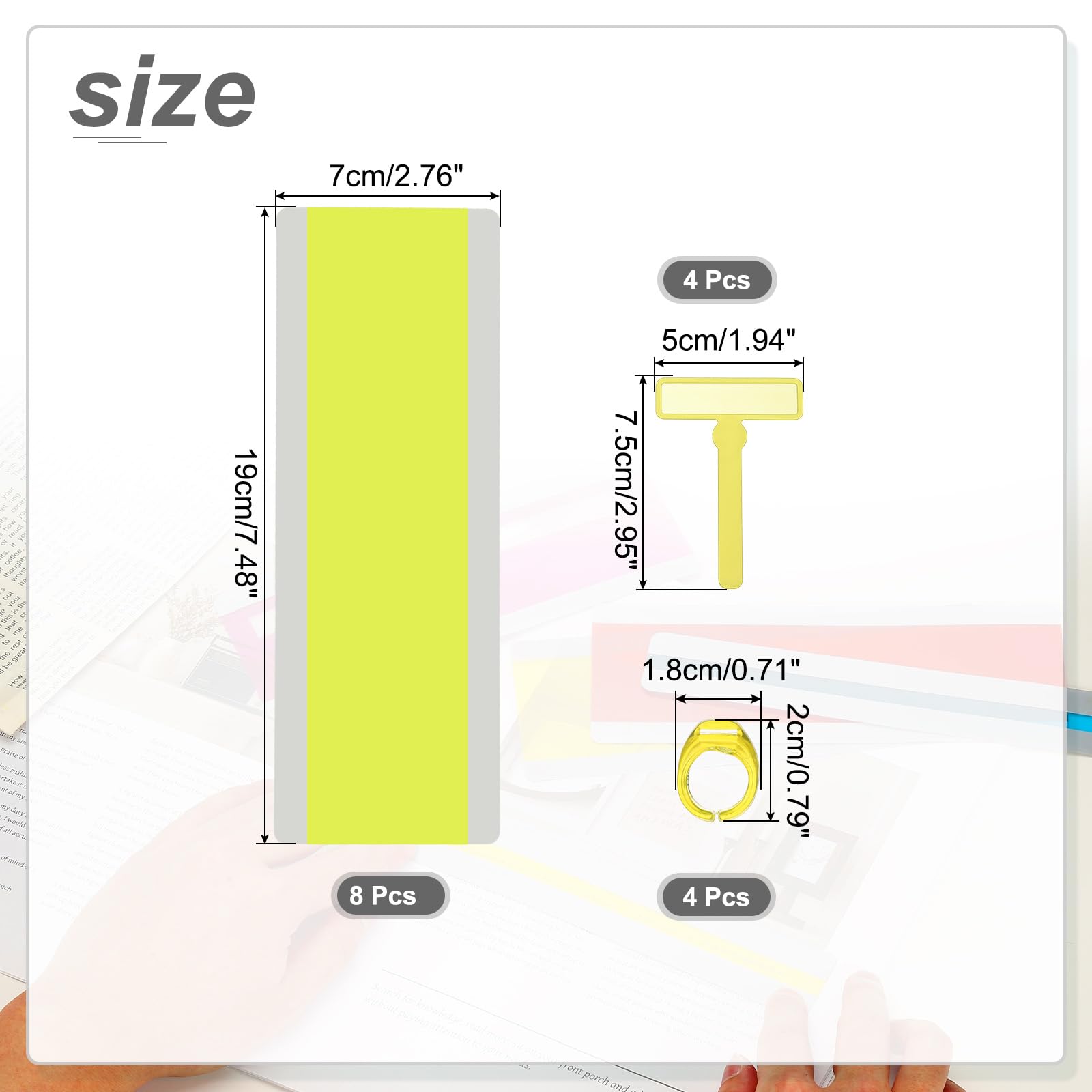 PATIKIL 16 Pcs Dyslexia Reading Tools - Image 2