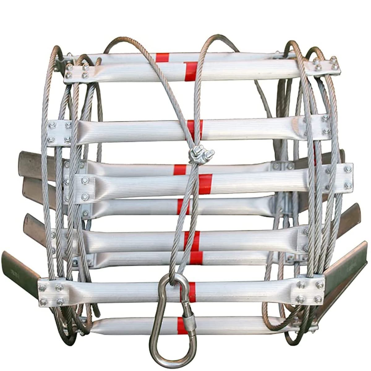 PNAJFUEL Rope Ladder,Safety Ladder,Rope Ladder Emergency Fire Escape Ladder Reufor Kids and Adults Soft Safety Ladder with Hooks/12M/39.4Ft