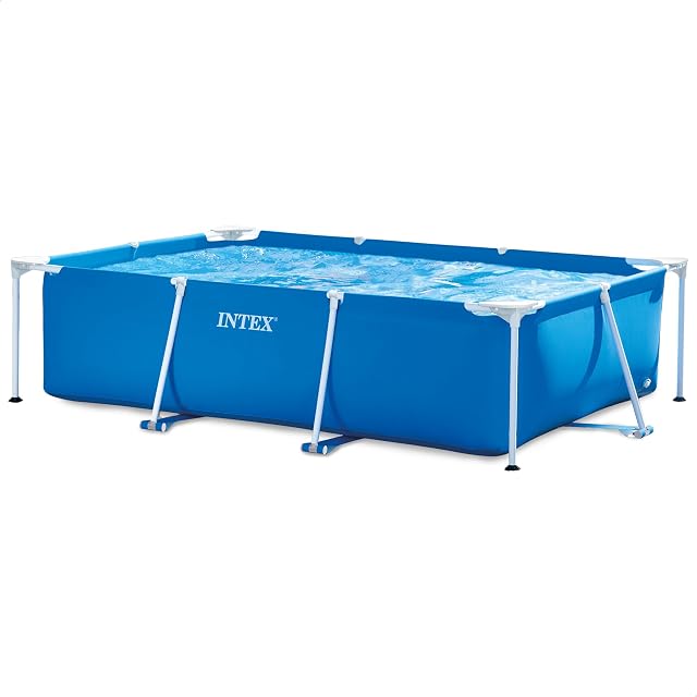 Intex Intex 28271NP - Aufstellpool Rectangular Frame Rechteckig, 2282 L, Stahl und PVC, Blau, 260x160x65 cm