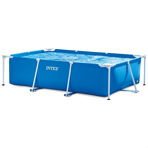 Intex 28271NP - Aufstellpool Rectangular Frame Rechteckig, 2282 L, Stahl und PVC, Blau, 260x160x65 cm