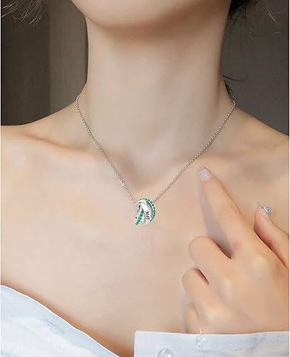 Miniatura 6 de NARTGO Enero-Diciembre 12 Meses Colores Piedra Natal Feliz Cumpleaños Dije Compatible con Pulseras de Dijes Pandora