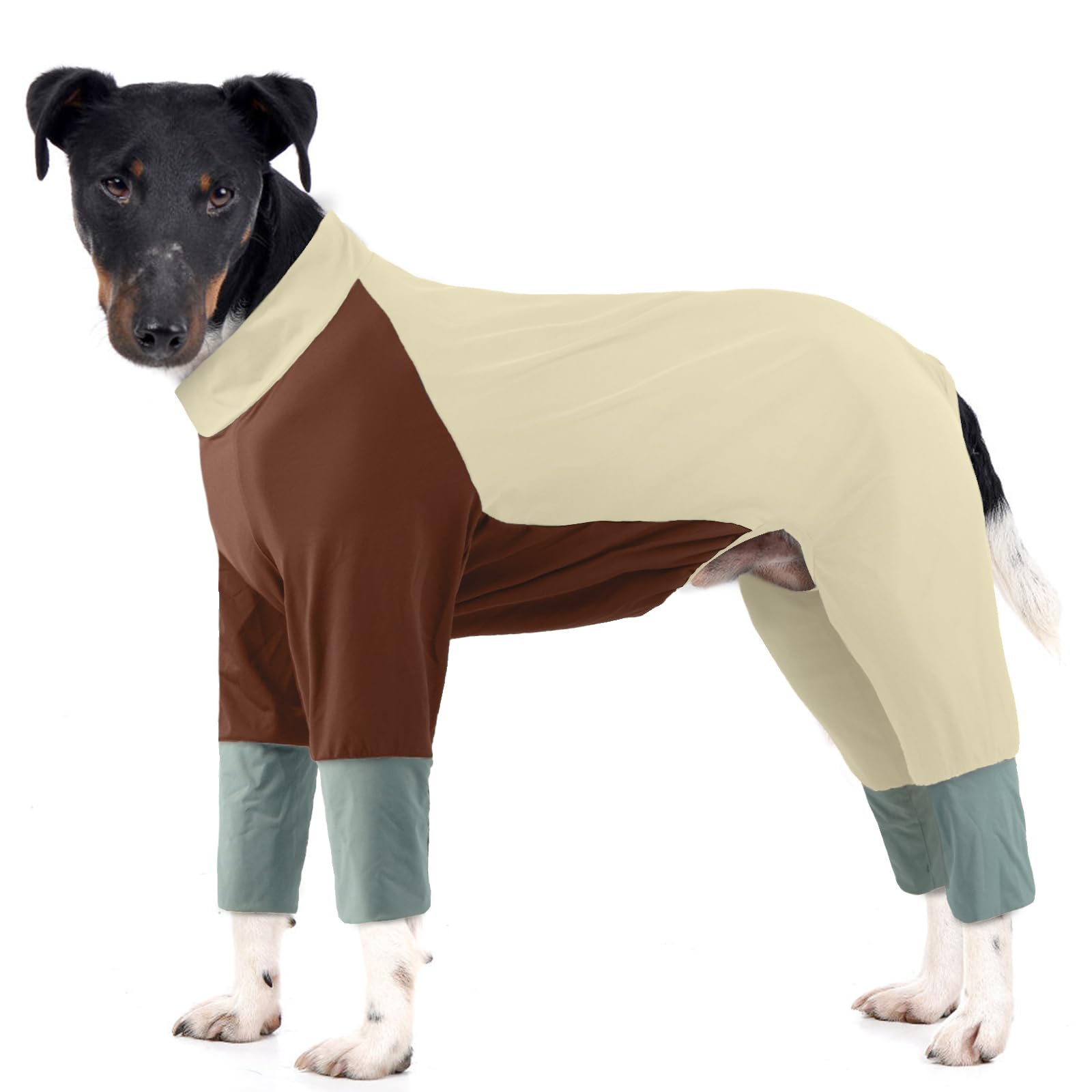 Hjumarayan Dog Onesie Four Leg Full Body Suit, Quick Dry Summer Dog Clothing, Dog Pyjamas with Back Zip