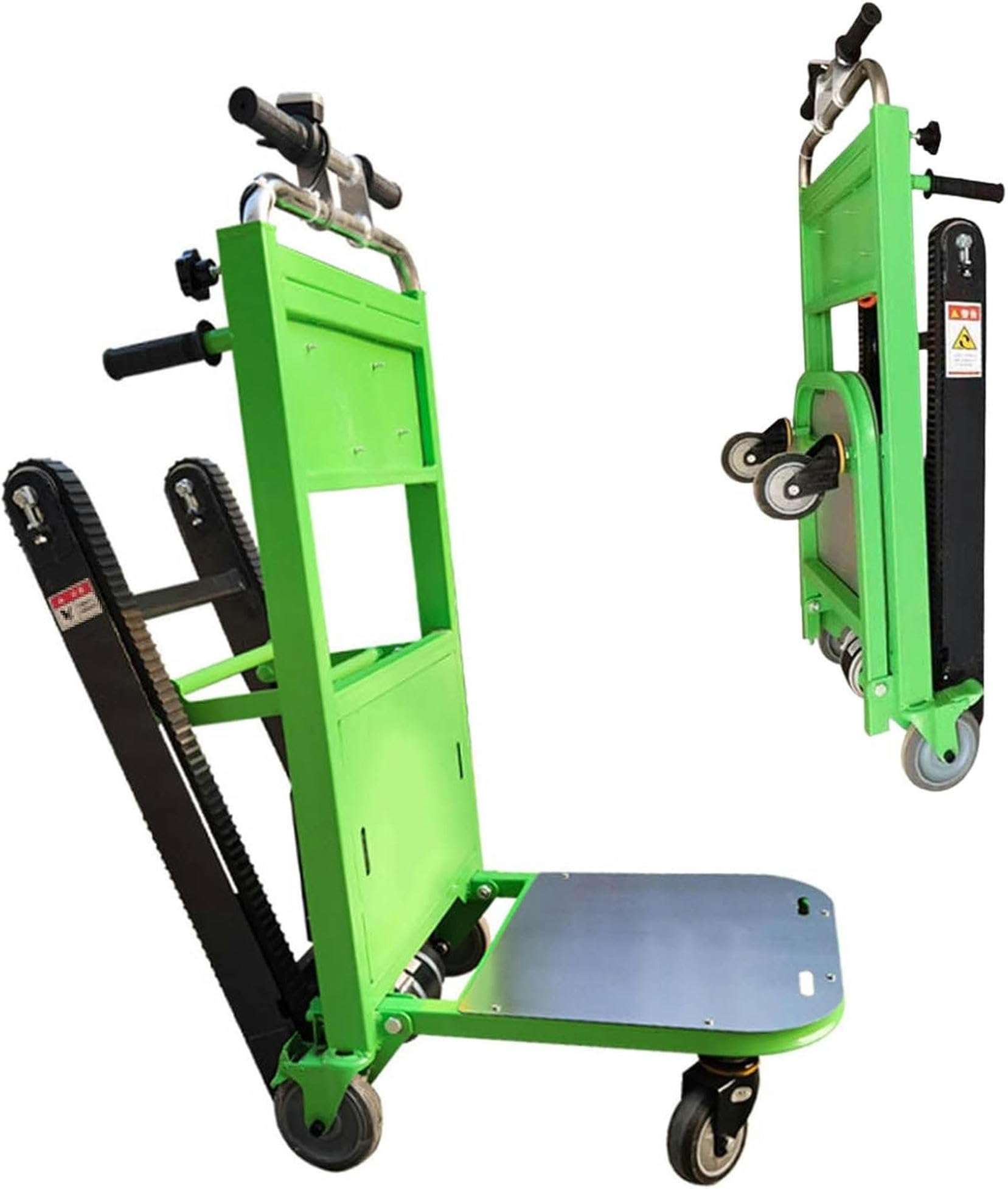 Carrello saliscale Elettrico, Carrello saliscale con carico cingolato, Carrello Pieghevole con 4 Ruote per Lo Spostamento di mobili, Attrezzature Pesanti, Materiali da Costruzione~/