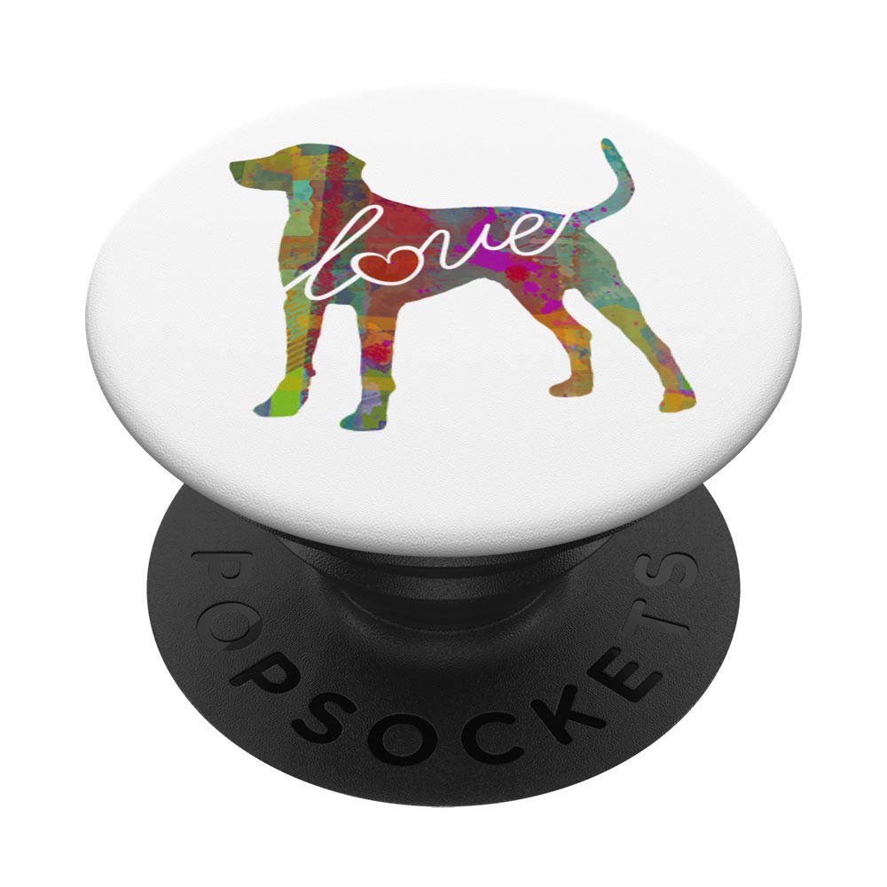 Catahoula Leopard Dog Love Colorful Watercolor Style