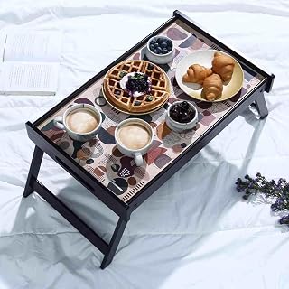 Wonderchef Casablanca Wooden Bed Tray | | Abstract Pattern | 14 x 22 x 11 inch | Foldable | Home Décor, Gifting | Table Tr... Price In India