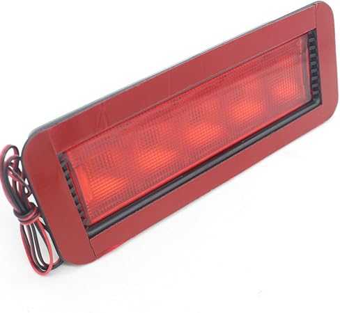 Amazon Dongzhen 超高輝度 5連 汎用 車 ハイマウント ブレーキ ランプ Led 自動車 ストップ ランプ テープランプ 3m 両面テープ レッド 1個 ブレーキ テールランプ 車 バイク