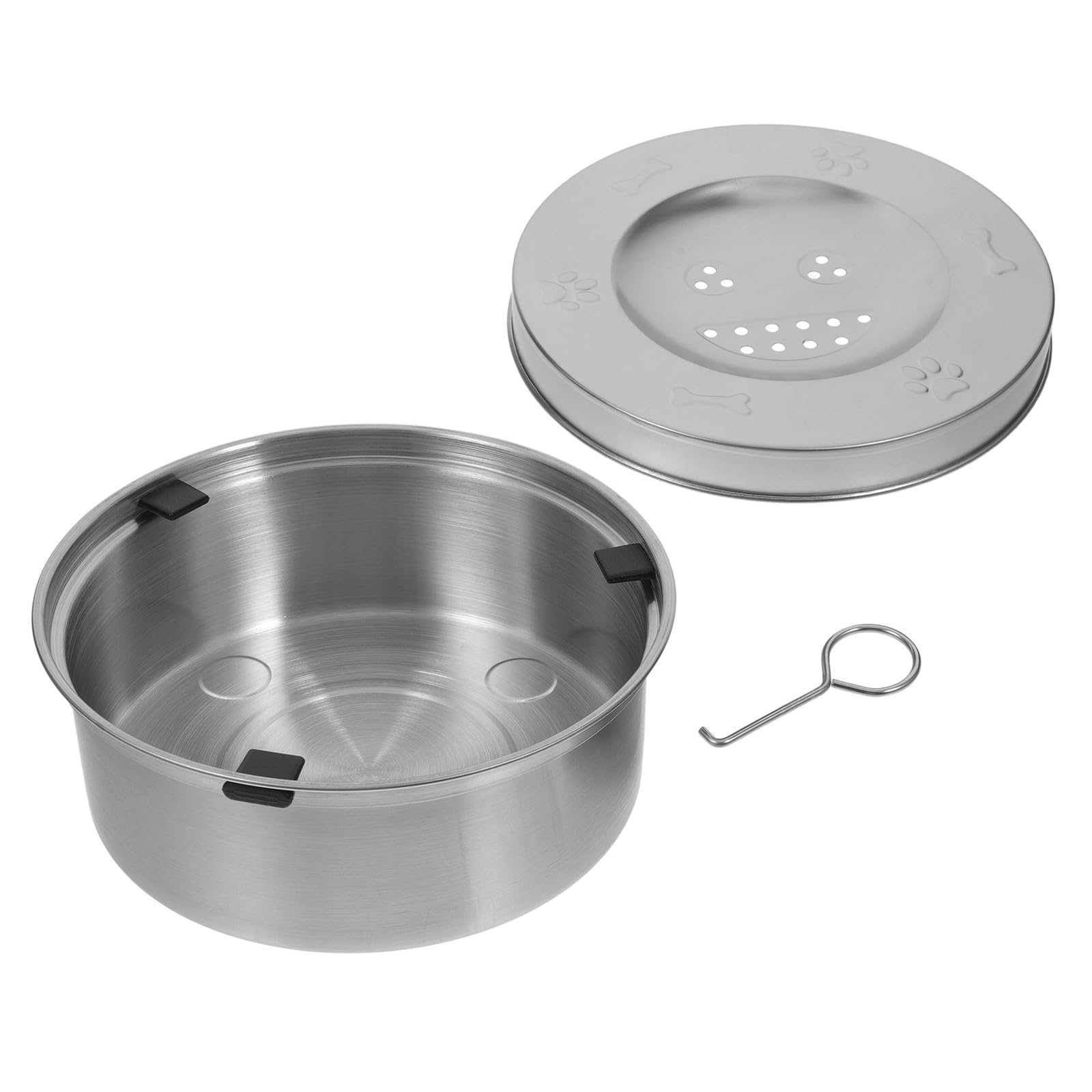 Auslaufsicherer Edelstahl Hunde Wassernapf mit Schwimmfunktion 1L Langsame Trinkschale für Kleine bis Große Hunde Spritzfreier Wasserspender