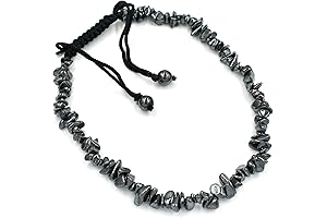 Natural Hematite Chips Beads Anklet: The Empowering Gemstone Accessory for Your Well-being Journey