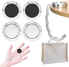 Pack of 4 Bag Holders for Table, Table Handbag Holder Hook, Foldable Non-Slip Bag Hook Holder, Bag Hanger, Handbag Table Hook, Bag Hanger, Handbag Hanger