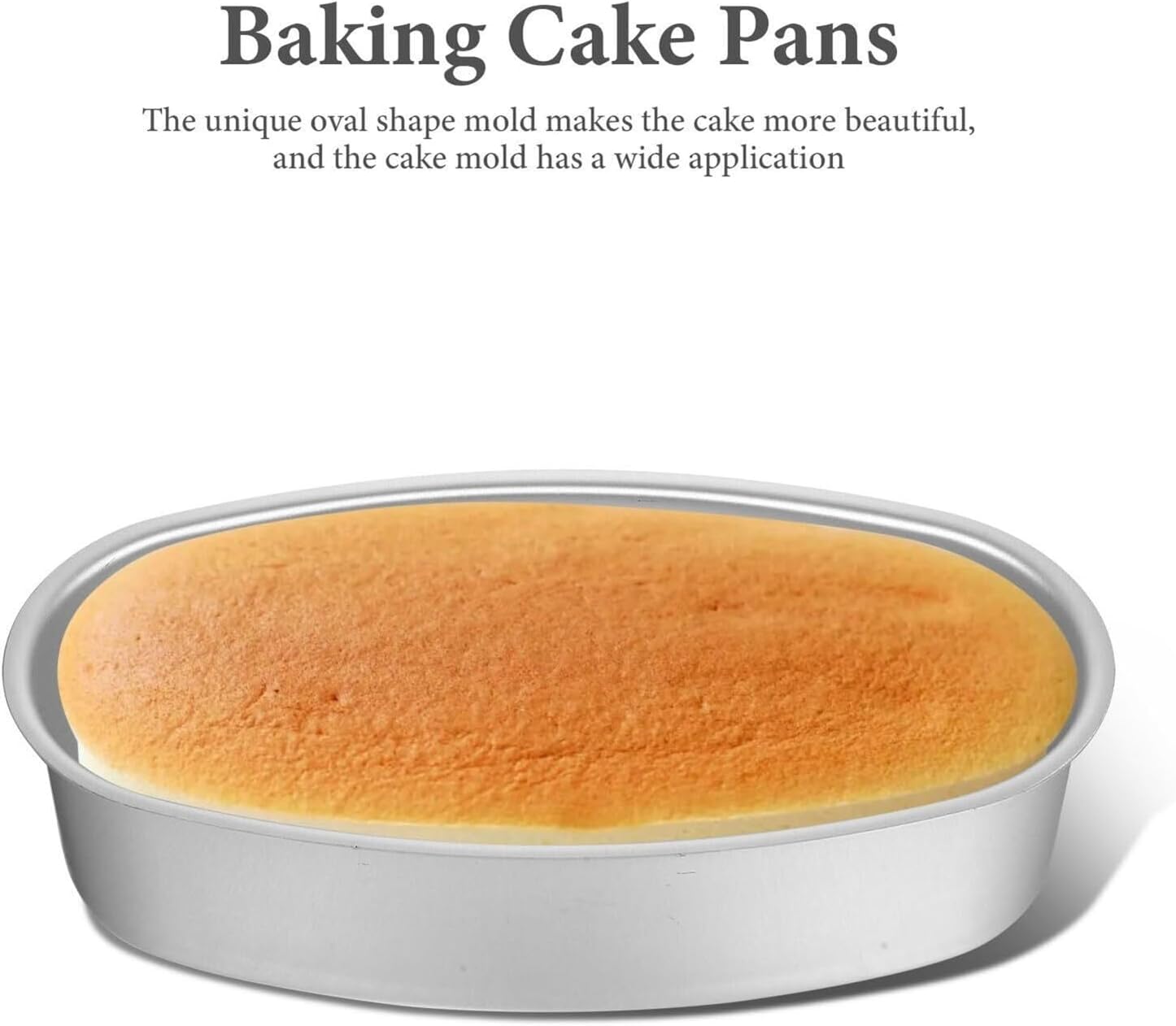 Cake Pan 9-Inch Non-Stick Cake Molds Leak Proof Ellipse Cheese Bread Pan for Cakes Baking Oven Baking