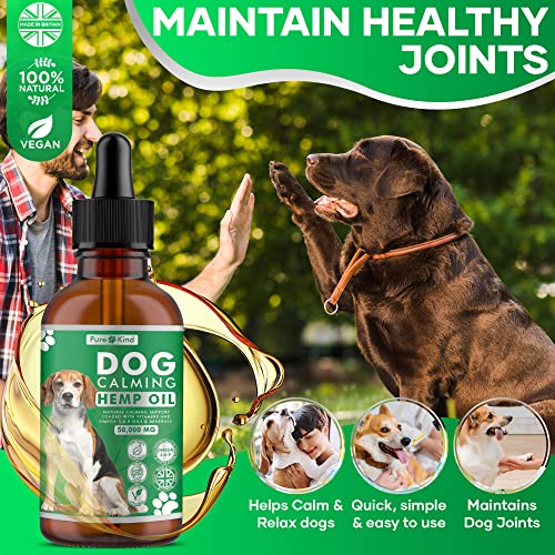 Pure-Kind-Dog-Calming-Hemp-Oil-Drops-High-Strength-for-Hip-Joint-Support-Barking-Stress-Anxiety-Rich-in-Omega-369-Suitable-for-All-Dog-Breeds-Made-in-the-UK