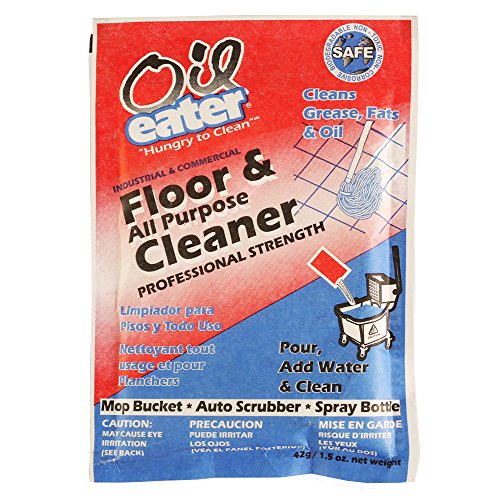 Oil Eater AOF42G01801 All-Purpose Powdered Floor Cleaner - 1.5 oz. Packet, White