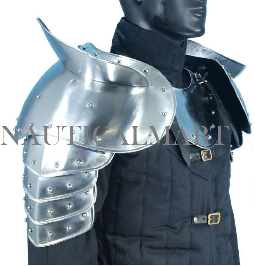 Amazon.com: NauticalMart Knight Armor Medieval Drake Pauldrons Shoulder ...