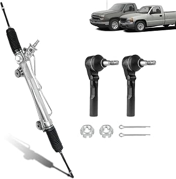 Hydraulic Power Steering Rack and Pinion Compatible with 1999-2006 Chevrolet Silverado 1500 GMC Sierra 1500 OEM# 22-1000, 97-1000, 19133675, 26079794