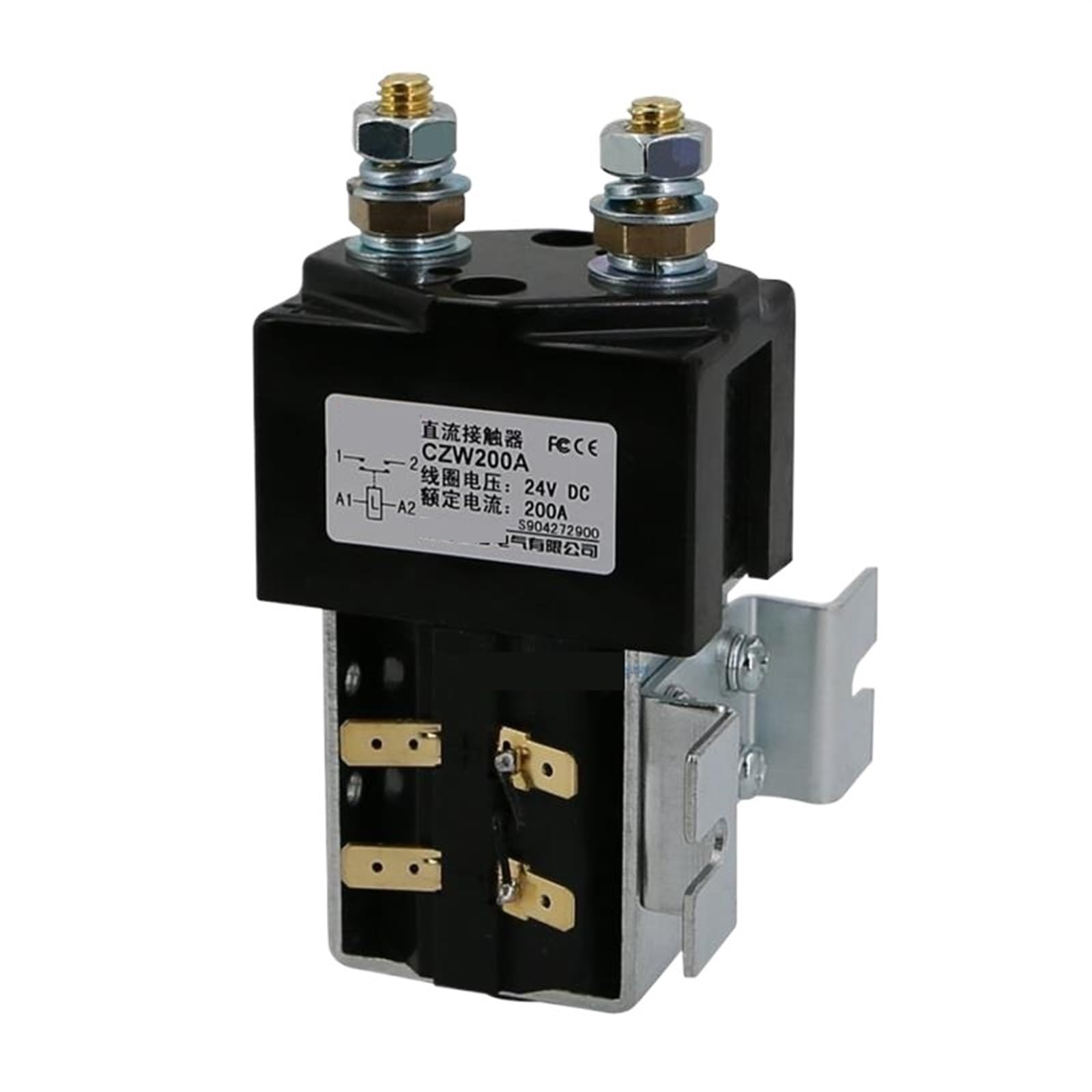 KNIUWMBMH DC Contactor CZW200A Power Relay 12V 24V 36V 48V 60V 72V 96V(Coli voltage 48VDC)