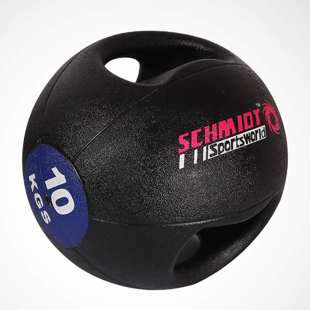Palle mediche Fitness Binaural Medicine Ball, Gomma Palla Rimbalzante, Attrezzature Pesi Squat Boxing Formazione for Uomini E Donne A Sfera di gravità, 3kg-10KG (Size : 10kg)