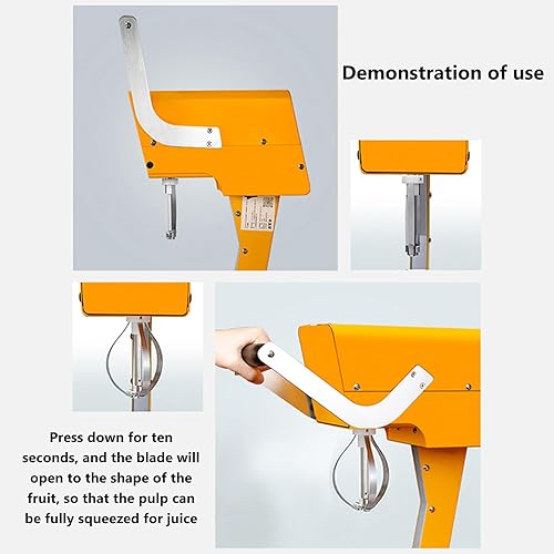 Miniatura 4 de Exprimidor eléctrico de naranja, exprimidor de limón, máquina extractora de licuadora de frutas, con cabeza de cuchillo y descorazonador, para el