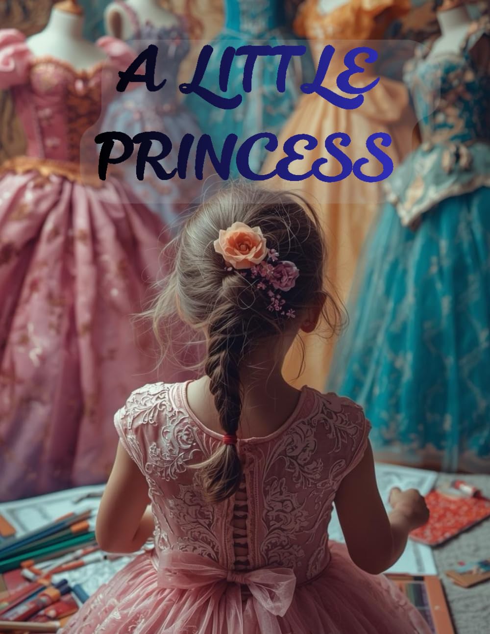 A little princess: Princess Dresses Coloring Book for Girls: A Magical Fashion Activity Book for Little Artists Ages 4-8