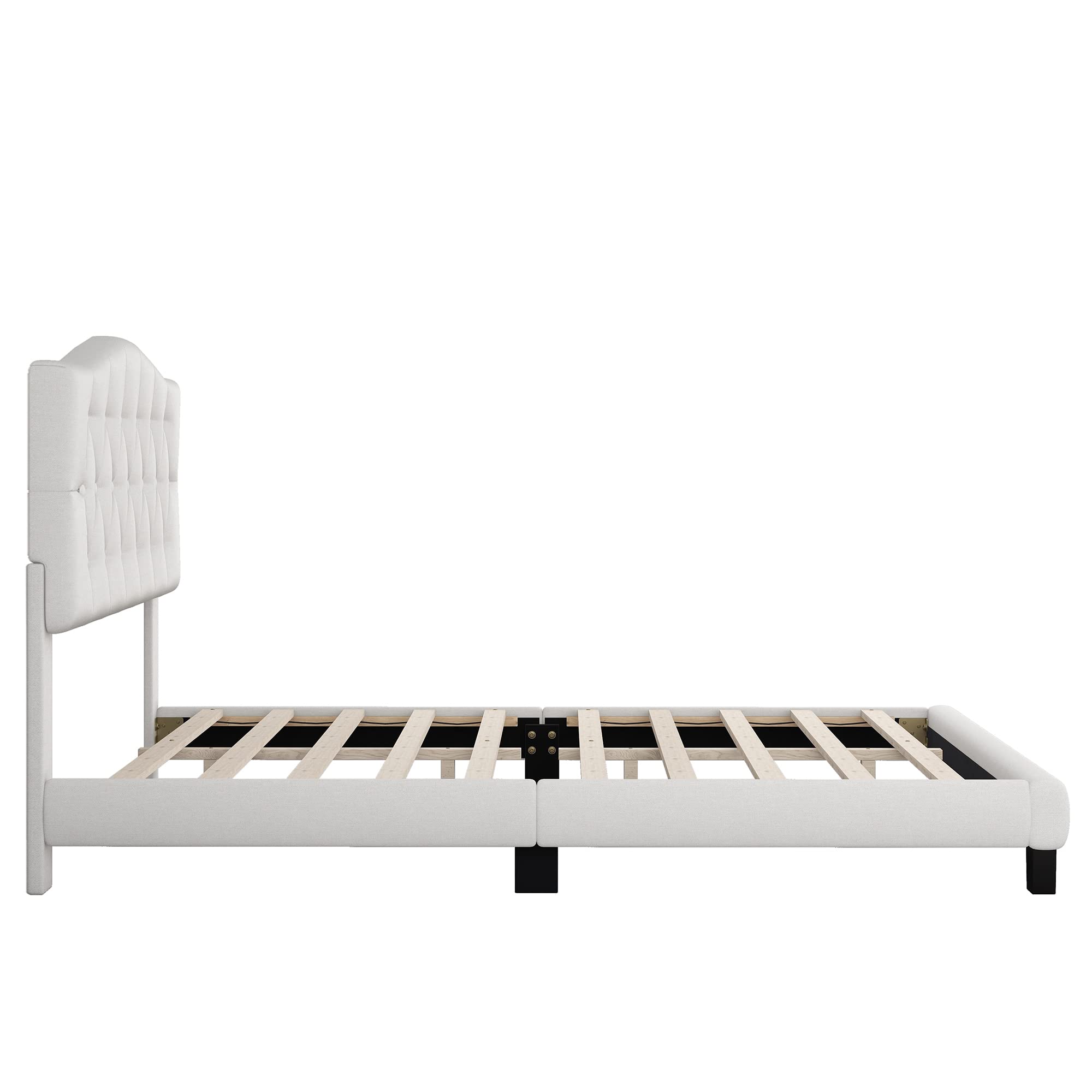 Amazon.com: Harper & Bright Designs Upholstered King Bed