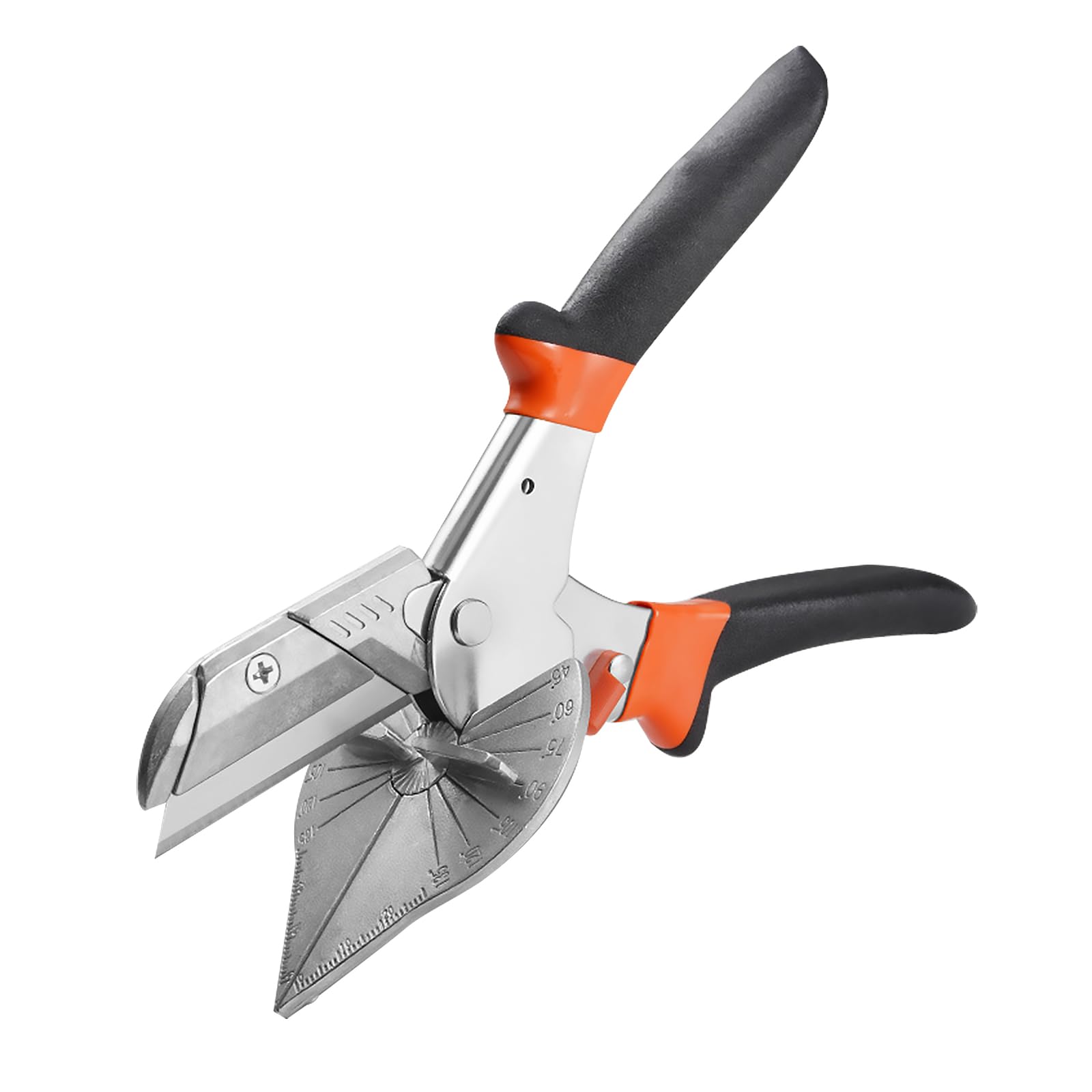 Wjelet Miter Shears, Venetian Blind Cutter, 45° to 135° Multi Angle Trim Cutter, Gasket Shear for Soft Wood PVC, Plastic