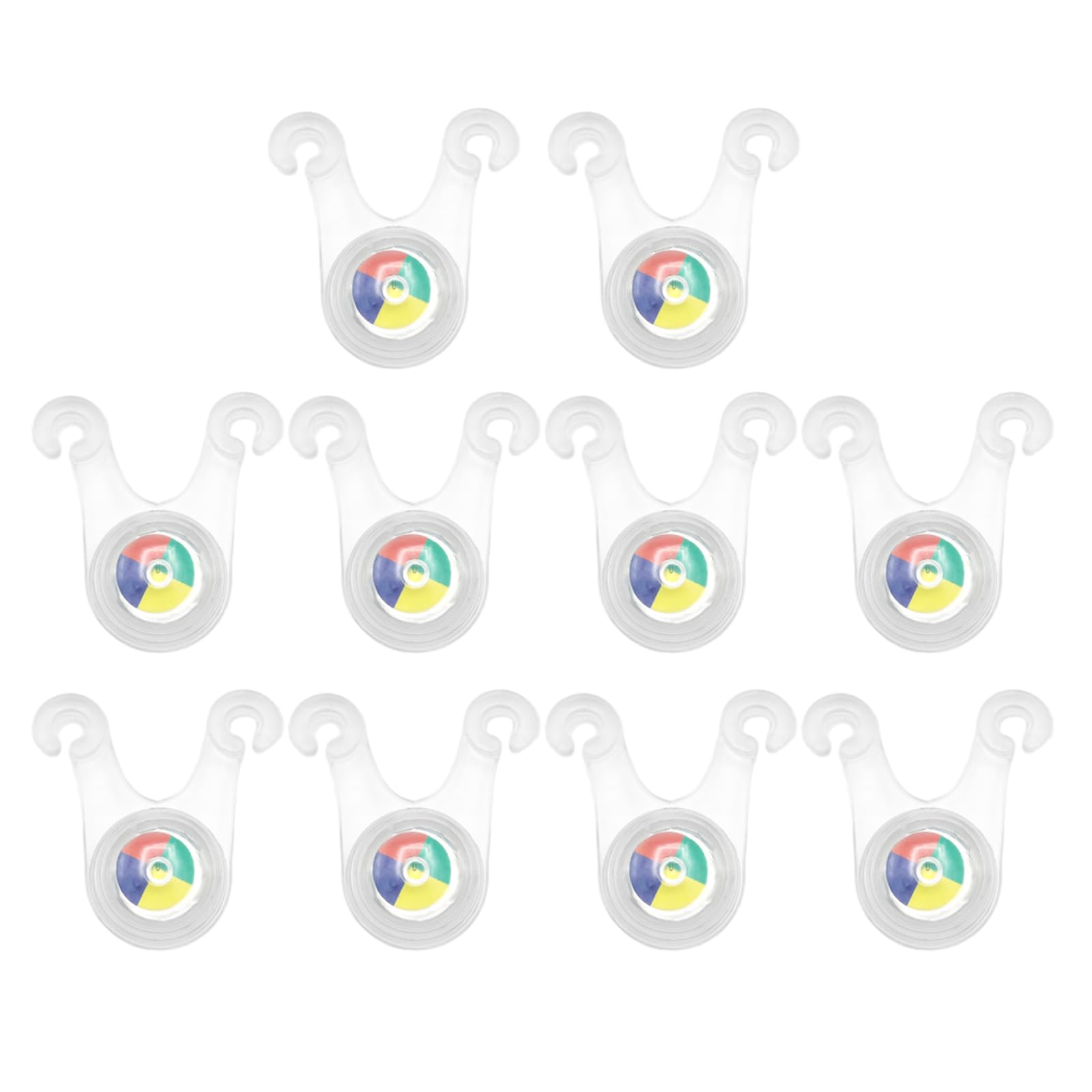 EXCBIOZ 10Pcs Rope Hanging Light: Outdoor Silicone Camp Tent String Rope Warning Lights, Camping Warning Guard, LED, Water Resistant, Green/White/Red/Yellow/Blue