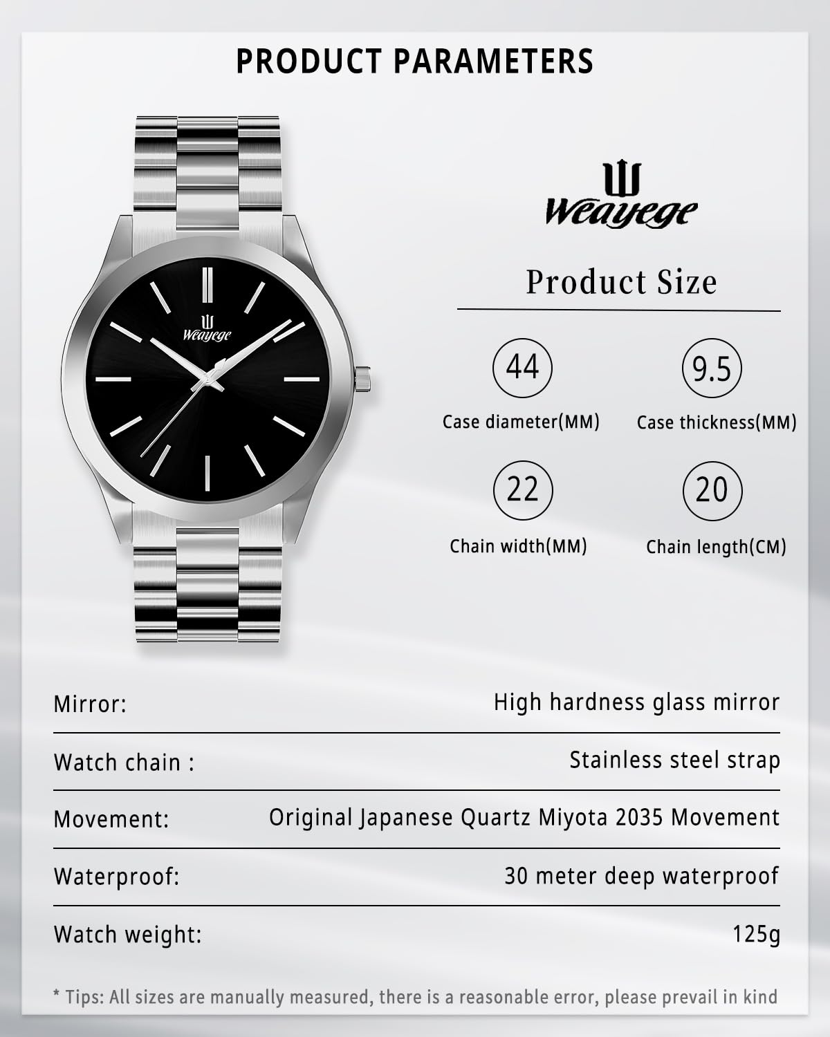 Relojes de Pulsera para Hombre, Minimalistas, de Lujo, de Cuarzo, Impermeables, para Negocios, Regalos para Hombres, Plateado