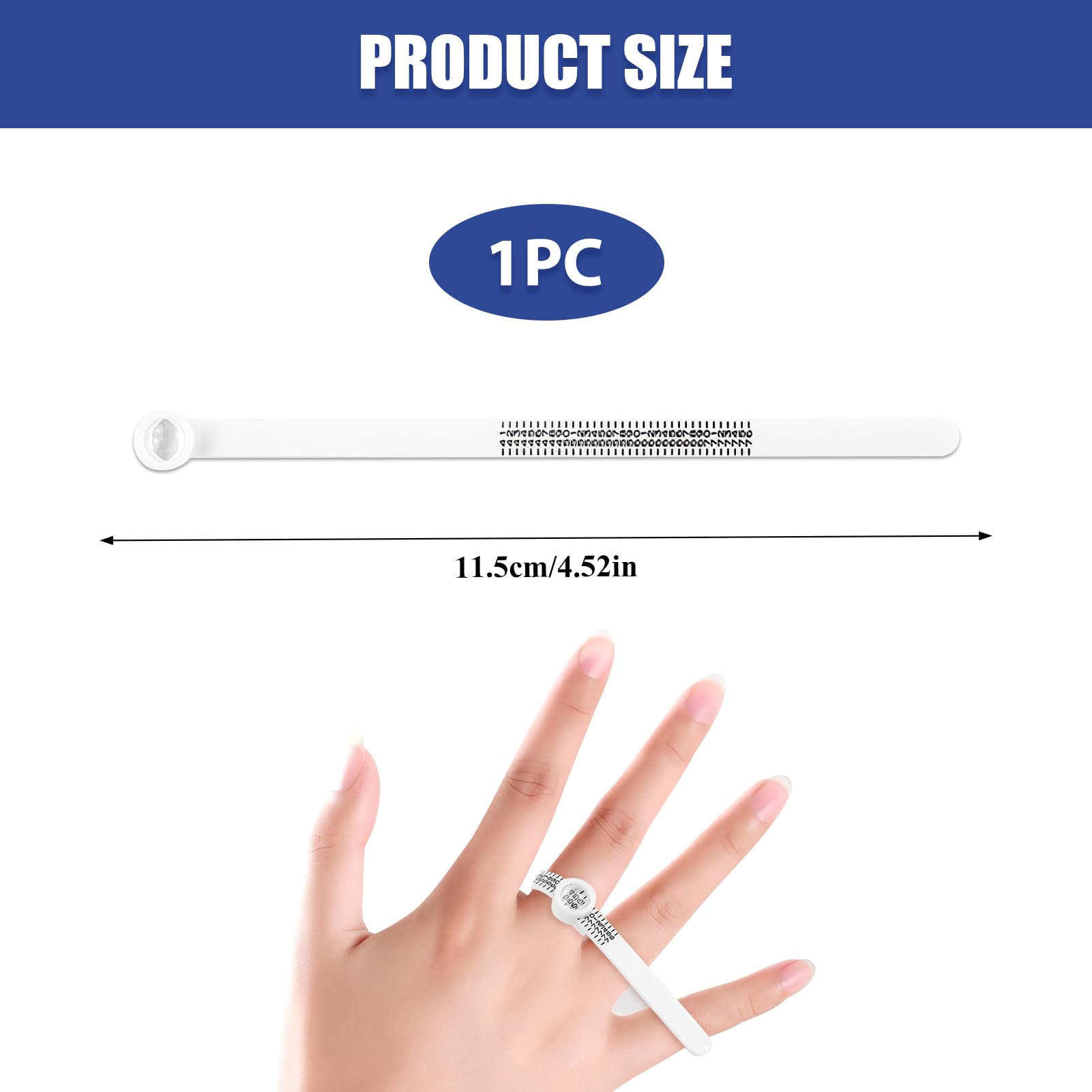 Baguier Mesureur Mesure de Taille de Doigt pour jauge de Doigt, baguier mesure doigt français bague trop grande mesurer son doigt pour bague
