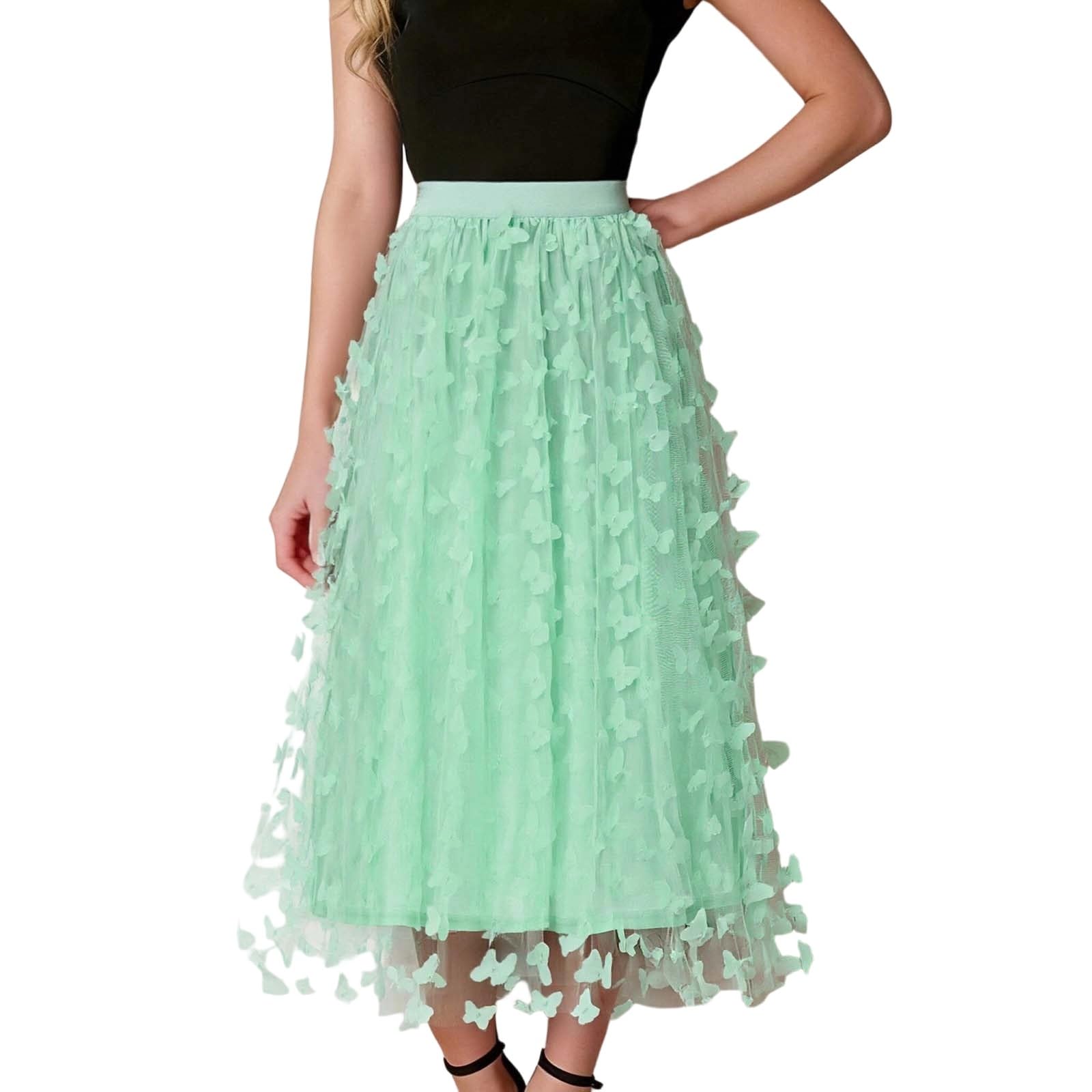 Tüll Rock Damen Tüllrock Blau Damen 4-Schichten Tüll Tutu Rock Royalblau Hoch-Tief Flauschig Elastischer Bund Puffy Karneval Kostüm für Umzug, Party & Tanzen