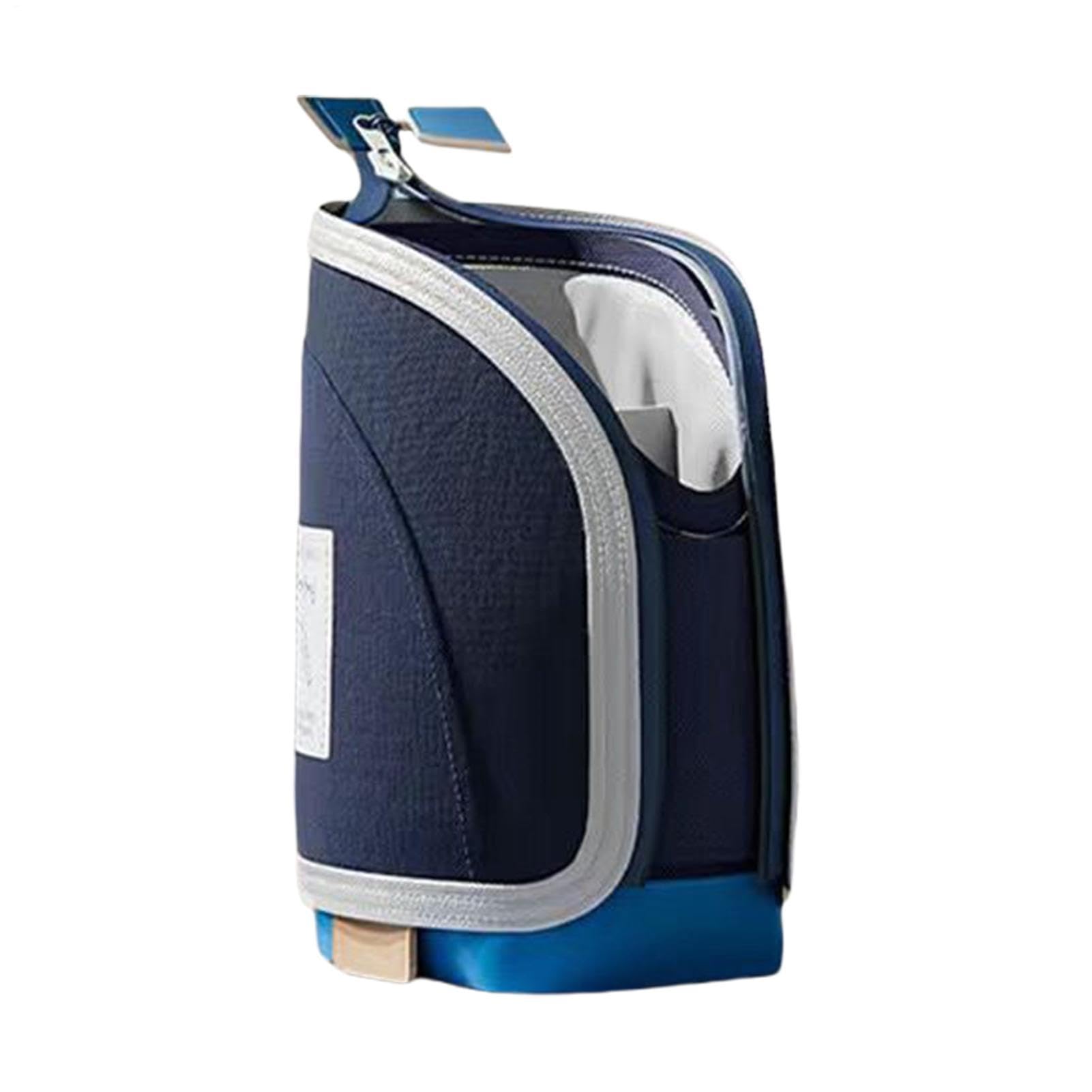 Standing Pencil Case Pouch - 2-in-1 Retractable Pen Holder & Zip Bag