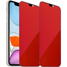 2 عبوة زجاج مقسى للخصوصية باللون الأزرق لجهاز iPhone XR / iPhone 11 واقي شاشة مضاد للتجسس مقاوم للبكاء ملون 6.1 بوصة