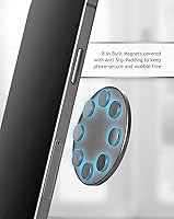 Vista 2 de ENCASED Stick-on iPhone Holder, Compatible with MagSafe Mount (Ultra Slim 0.15") Secure Magnetic Mounting Disk for Wall, Car Dash, Home Gym, Kitchen