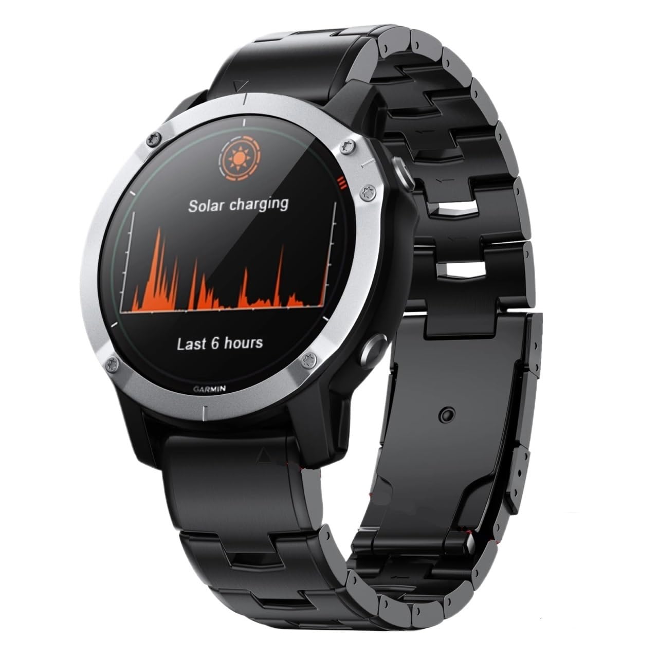 Bracelet titane 22/26mm à dégagement rapide compatible Garmin