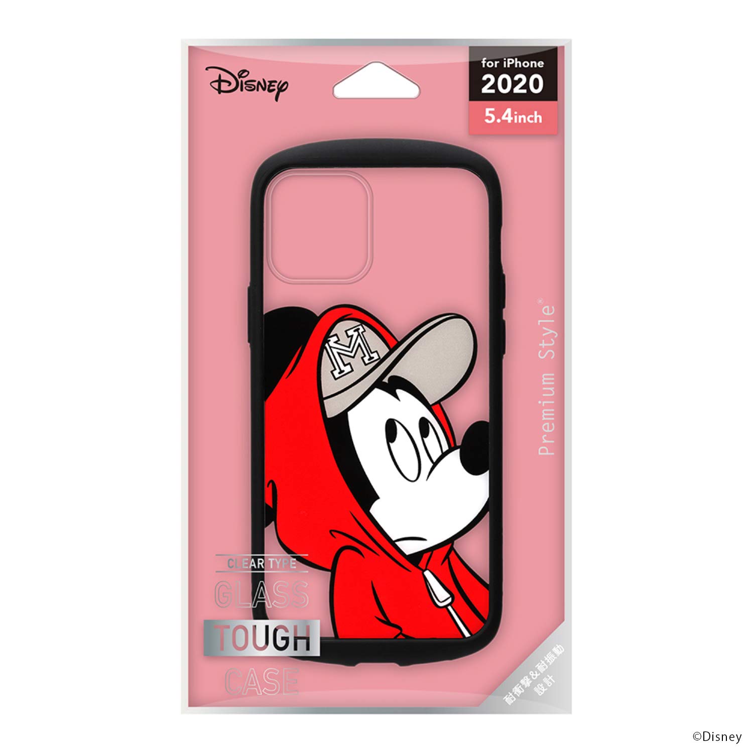 Premium Style iPhone 12 mini用 ガラスタフケース ミッキーマウス PG-DGT20F01MKY