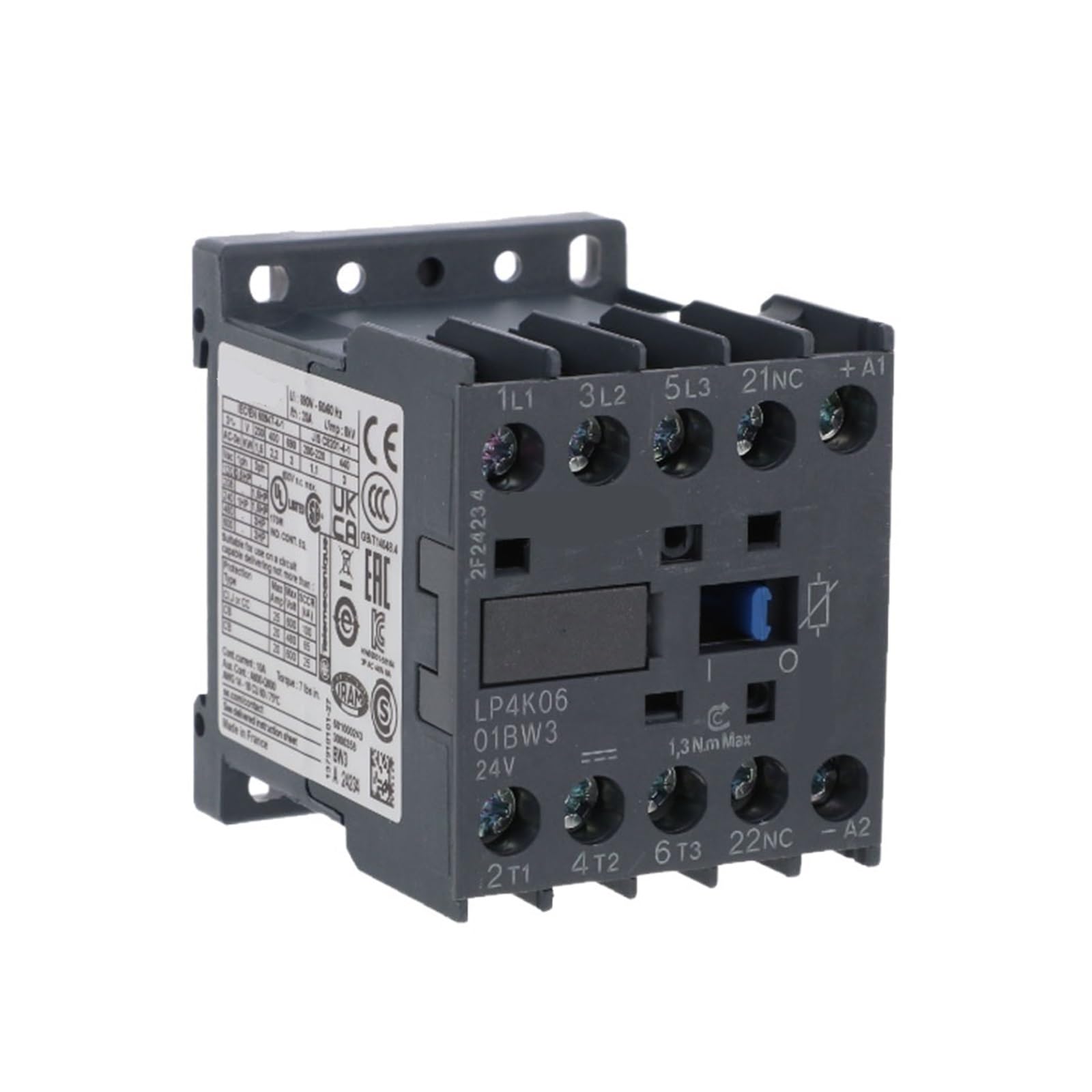 Contacteur LP4K0601BW3 et LP4K pour circuit de commande basse consommation