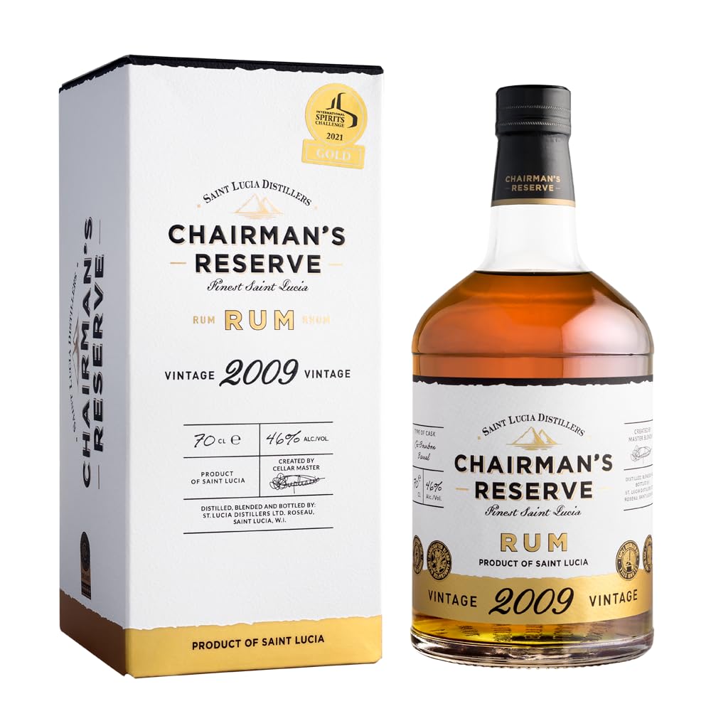 Chairman's Reserve: 2009 Vintage Dark Aged Rum, 70cl, 46% ABV