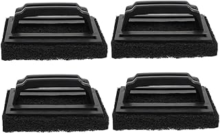 SOLUSTRE Escova De Limpeza De Grelha 4 Unidades Panelas De Ferro Fundido Grelha De Ferro Fundido Ferramenta De Limpeza Raspador De Grelha Limpador De Ferro Fundido Grelha De