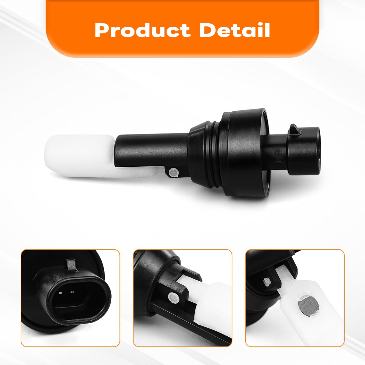 D6332E Windshield Washer Fluid Level Sensor Compatible with 1994-2016 Chevy Caprice Impala & 1994-2011 Cadillac DTS Fleetwood & 1994-2011 Buick Allure Lacrosse, Replaces 25864383, 372800