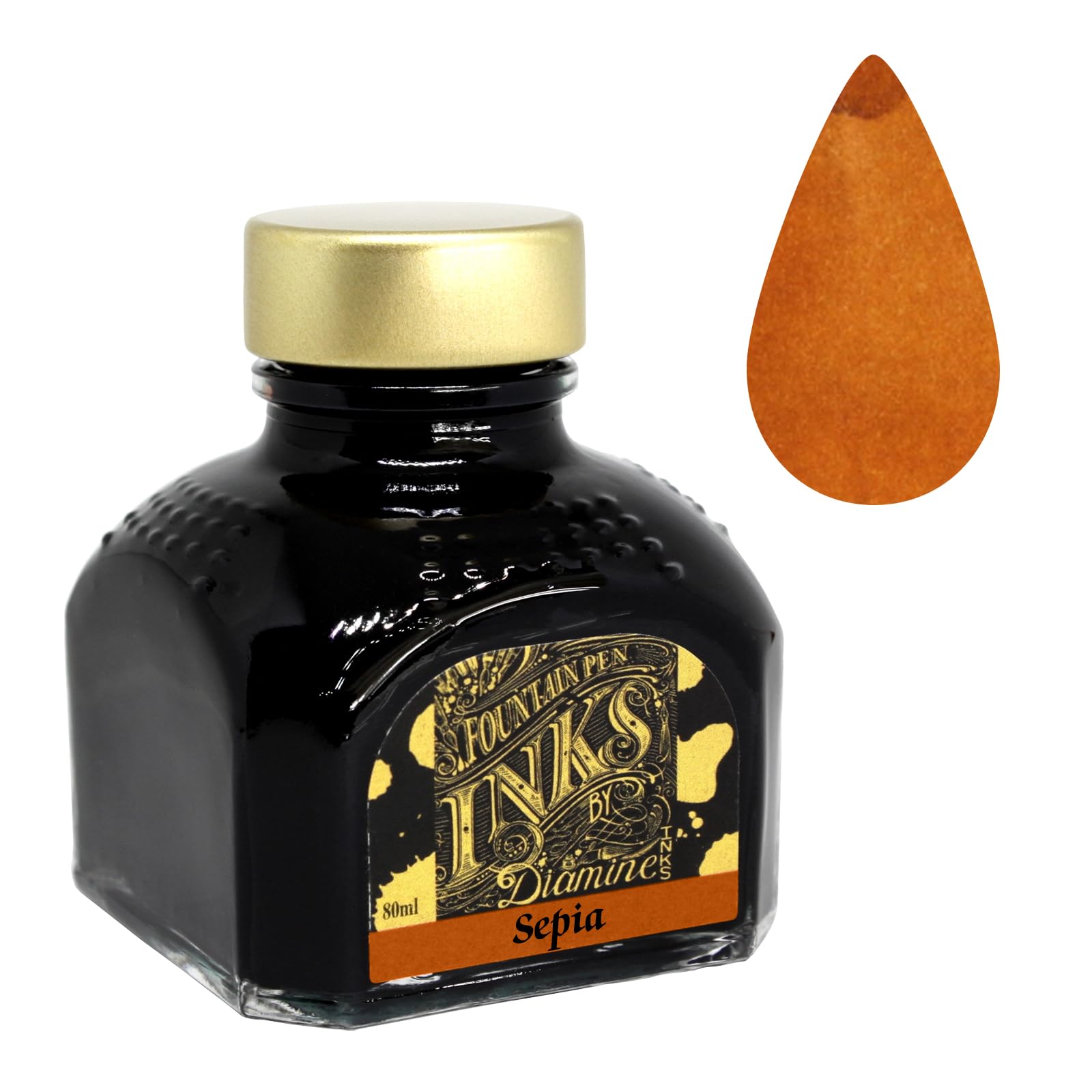 Diamine 80ml Sepia fountain pen ink