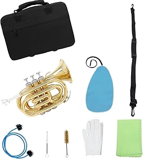 Student Brass Trumpet B Flat Palm Trumpet Brass Pocket Trumpet For Beginners To Take Exams To Play Wind Instruments