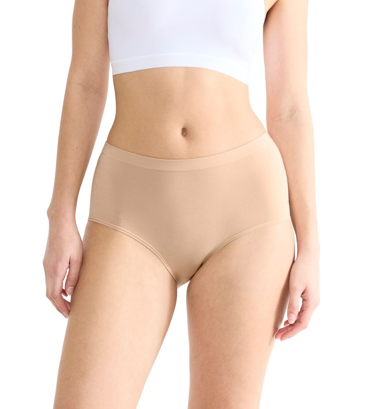 Sloggi Women's Beige Panties Go Sense Highwaist (X2)