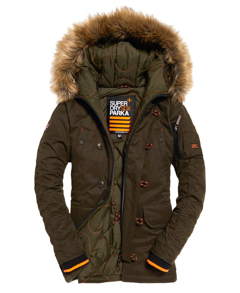 Superdry Mens Sdx Parka Jacket Blue Desertcart Seychelles