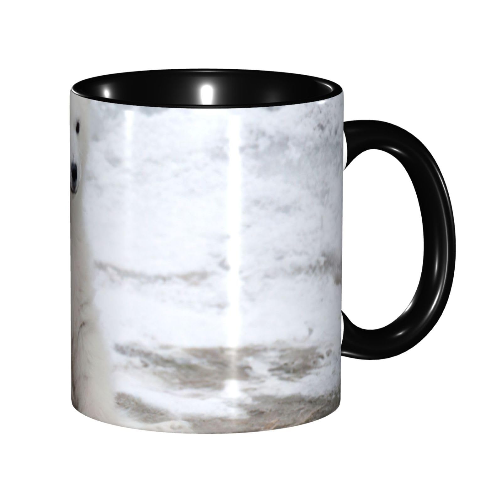 Mug céramique ours polaire 325ml résistant pour garder vos boissons chaudes avec style